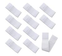 LOREC 10 Piezas Blanco Elástico Banda de Brazo Funeral Luto Brazalete Elástico de Fútbol Banda de Brazo Unisex Brazalete Elástico para el Fútbol el Baloncesto el Respeto el Monumento