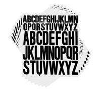 LOREC 12 Hojas Pegatinas Letras Adhesivas Letras de Vinilo Adhesivas Pegatinas de Letras Autoadhesivas para Álbumes de Fotos, Tarjetas de Felicitación, Álbumes de Recorte, Buzón, Casa