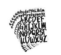 LOREC 12 Hojas Pegatinas Letras Adhesivas Letras de Vinilo Adhesivas Pegatinas de Letras Autoadhesivas para Buzón, Casa, Álbumes de Fotos, Tarjetas de Felicitación, Álbumes de Recorte