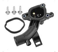 LoreenCar 25192985 Water Outlet Housing Termostato Housing Coolant Flange With Sensor Fit for Vauxhall Opel Corsa Astra Meriva Adam1338487 1338022
