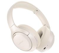 LORELEI QC60 - Auriculares con cancelación de ruido, sobre la oreja (beige y blanco)