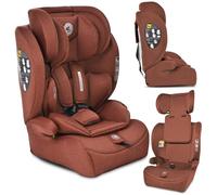 Lorelli asiento infantil i-Size Adventure (76-150 cm), reposacabezas ajustable, color:marrón