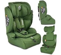 Lorelli asiento infantil i-Size Adventure (76-150 cm), reposacabezas ajustable, color:verde