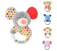 Lorelli Baby Soft Toy Rattle Ring 13 cm Large Griffin Cuddly Toy Folding Zones, color:gris