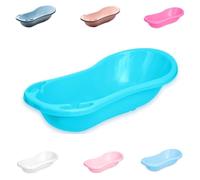 Lorelli Bañera de bebé 100 cm con compartimentos, forma anatómica, plástico, colores:azul