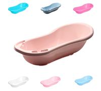 Lorelli Bañera de bebé 100 cm con compartimentos, forma anatómica, plástico, colores:nube rosa