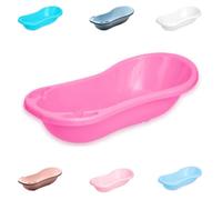 Lorelli Bañera de bebé 100 cm con compartimentos, forma anatómica, plástico, colores:rosa