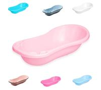 Lorelli Bañera de bebé 100 cm con compartimentos, forma anatómica, plástico, colores:rosa