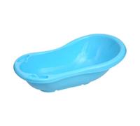 Lorelli baño de bebé con compartimentos de almacenamiento, 84 cm de largo, forma ergonómica desde el nacimiento, colores:azul claro