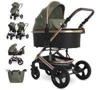 Lorelli Boston 2 en 1 combinación cochecito asiento deportivo capazo mosquitera, color:verde