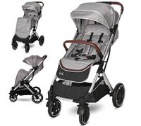 Lorelli cochecito Storm Buggy cubrepiés ruedas PU capota para el sol ajustable, color:gris/negro