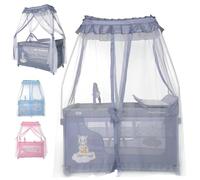 Lorelli cuna de viaje Magic Sleep, 2 niveles, capota, móvil, cambiador, plegable, color:gris