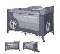 Lorelli cuna de viaje Moonlight dos niveles plegable colchón cambiador colchón, colores:gris/gris claro