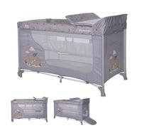 Lorelli cuna de viaje Moonlight dos niveles plegable colchón cambiador colchón, colores:gris plateado