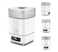 Lorelli, esterilizador y secador 2 en 1 pantalla táctil, vaso medidor, 2 cestas, colores:blanco