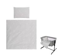 Lorelli Juego de Cama bebé Eva 5 Piezas, Manta 75 x 75 cm, Almohada 29 x 42 cm, Color:Gris Claro