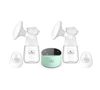 Lorelli Sacaleches Eléctrico Doble Confort Diario Pantalla LCD con dos biberones, colores:azul