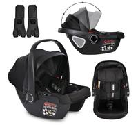 Lorelli silla de auto i-Size Aria Luxe (40-87 cm) regulable espuma Memory Foam, colores:negro