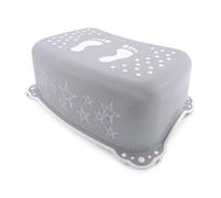 Lorelli taburete de baño estrellas pequeñas, de un escalón, tacos de goma, color:gris