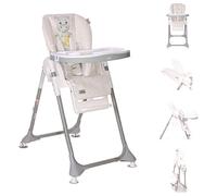 Lorelli trona Felicita, plegable, ajustable, arnés de 5 puntos, 2 ruedas, color:beige gris