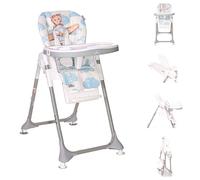 Lorelli trona Felicita, plegable, ajustable, arnés de 5 puntos, 2 ruedas, color:oso azul