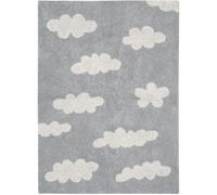 Lorena Canals Alfombra lavable de nubes de algodón gris 120x160