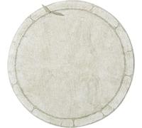 Lorena Canals Alfombra lavable hoja de bambú natural 120x120 cm