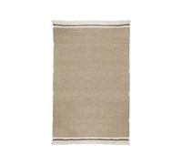 Lorena Canals-Alfombra Woolable Steppe en Color Oveja Beige. Hecho a Mano por Artesanos en Forma Rectangular y con Lana Natural de Pelo Alto sin tintes-Tamaño:120x170cm-Colección Sheep of The World