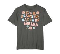Lorena Nombre Personalizado Hermoso Día Lorena Cumpleaños Camiseta, Hombre Tallas Grandes, Asfalto, 5X Alto