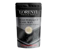 Lorenti - Cera caliente para depilación con forma de perla, color negro, 250 g, cera 100% natural para la depilación con poco dolor, ideal para cara, piernas, zona del bikini y más, perlas de cera