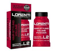Lorenti Hair Styling Volume Powder L2 - Polvo para el cabello 30 g - Sujeción media y acabado mate - Polvo de peinado y volumen para hombres y mujeres - cera en polvo