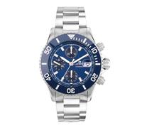 lorenz Cronógrafo automático Swiss Made de acero inoxidable Crono Sub 090122BB, Reloj para hombre, turquesa, Deportes