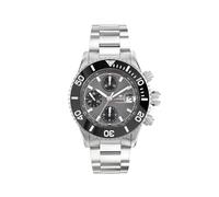 lorenz Cronógrafo automático Swiss Made de acero inoxidable para hombre, 090122AA, gris, L