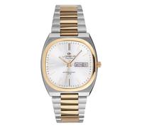 Lorenz Easy Time Retro 030271DD - Reloj clásico unisex Day-Date con correa de acero