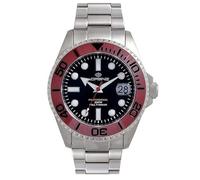 Lorenz Full Titanium 030212EE - Reloj deportivo automático para hombre - Reloj con caja y correa de titanio - Reloj sumergible hasta 200 metros - Correa de goma de regalo