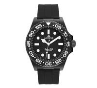 Lorenz Ocean Club 030268AA - Reloj Deportivo para Hombre de Cuarzo - Reloj con caja de superaleación Soft Touch Negra - Correa de goma con cierre desplegable - Sub 100 metros - Estuche especial sub