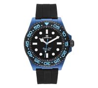 Lorenz Ocean Club 030268BB - Reloj Deportivo para Hombre de Cuarzo - Reloj con caja de superaleación Soft Touch azul - Correa de goma con cierre desplegable - Sub 100 metros - Estuche especial sub