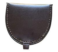 Lorenz Piel Hombre Herradura Forma Bandeja Monedero - Marrón Oscuro, Medium