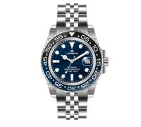 Lorenz Reloj Blue Edition Automatic 28196CC para hombre automático de acero inoxidable sub 100 metros, turquesa, Moderno