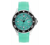 Lorenz - Reloj Deportivo Hombre Cuarzo - Easy Time Sport 030263BB - Reloj Goma Sub 100m, Verde Aguamarina, Moderno