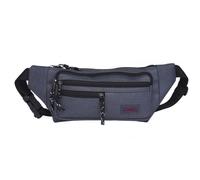 Lorenz Riñonera unisex con 3 cremalleras para viajes, festivales, paseadores de perros, senderismo, correr, uso diario, gris, Clásico