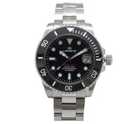 Lorenz Sport Ceramic 21065AA - Reloj deportivo para hombre - Reloj automático de acero con férula de cerámica - Reloj de buceo de hasta 100 metros