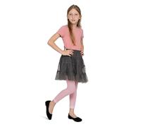 LORES Leggings de 7/8 de Largo para niñas Pantalones Elegantes sin pies a la Moda para niños Deportivos Ballet Yoga Gimnasia Falda Vestido Alice, Rosa 110/116 cm (5/6 años)