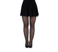 LORES Mallas para mujer, talla grande, control de celulitis, compresión graduada, medias semitransparentes 40 DEN muslos caderas moldeando Edera, Nerón, XXL Grande