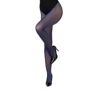 LORES Medias clásicas mate para mujer, 40 DEN, muslo semitransparente para mujer, parte de bragas invisibles, estilo elegante y de noche Concorde40, marine, XL