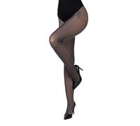 LORES Medias clásicas mate para mujer, 40 DEN, muslo semitransparente para mujer, parte de bragas invisibles, estilo elegante y de noche Concorde40, gris, S