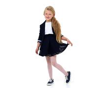 LORES Medias De Red Para Niña, Medias para niños Colores Sólidos De Moda Cómodas Ballet Cosplay Disfraz de Halloween Danza Pantimedias Escolares De Encaje, Bianco 3/4 años (98-104 cm)