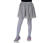 LORES Medias lisas para niñas y niños, para ballet, baile, escuela, 40 denier, opacas, fabricadas en Italia, Grigio, 11-12 años