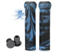 LORESJOY Puños Bicicleta Montaña Silicona, 1 par Ergonomicos Manillar de Bicicleta Puños, Suave Antideslizante, 22mm Mango Universal - para Bici de Montaña/MTB/BMX/Scooter(Azul)