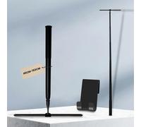 LORESJOY Rasquetas Limpiacristales para Ducha, Retráctil 153cm Rasqueta de Ducha, Rasqueta Silicona con Gancho, Rasqueta Limpiacristales Negro para Ducha, baño, Azulejos, Espejos, Ventanas(Negro)